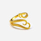 Golden Octopus Ring 18K Guldbelagt