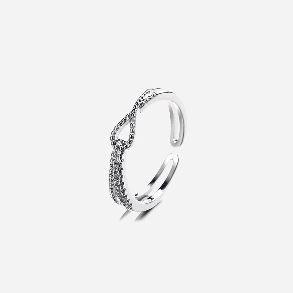 Elegant Zirkonia Ring 925 Sølv