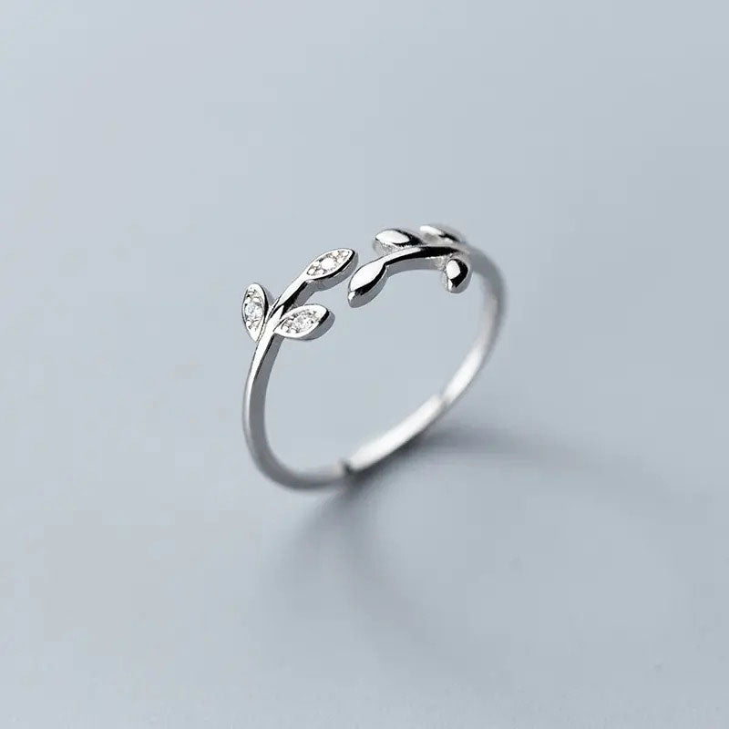 Simple Thin Zirkonia Ring 925 Sølv