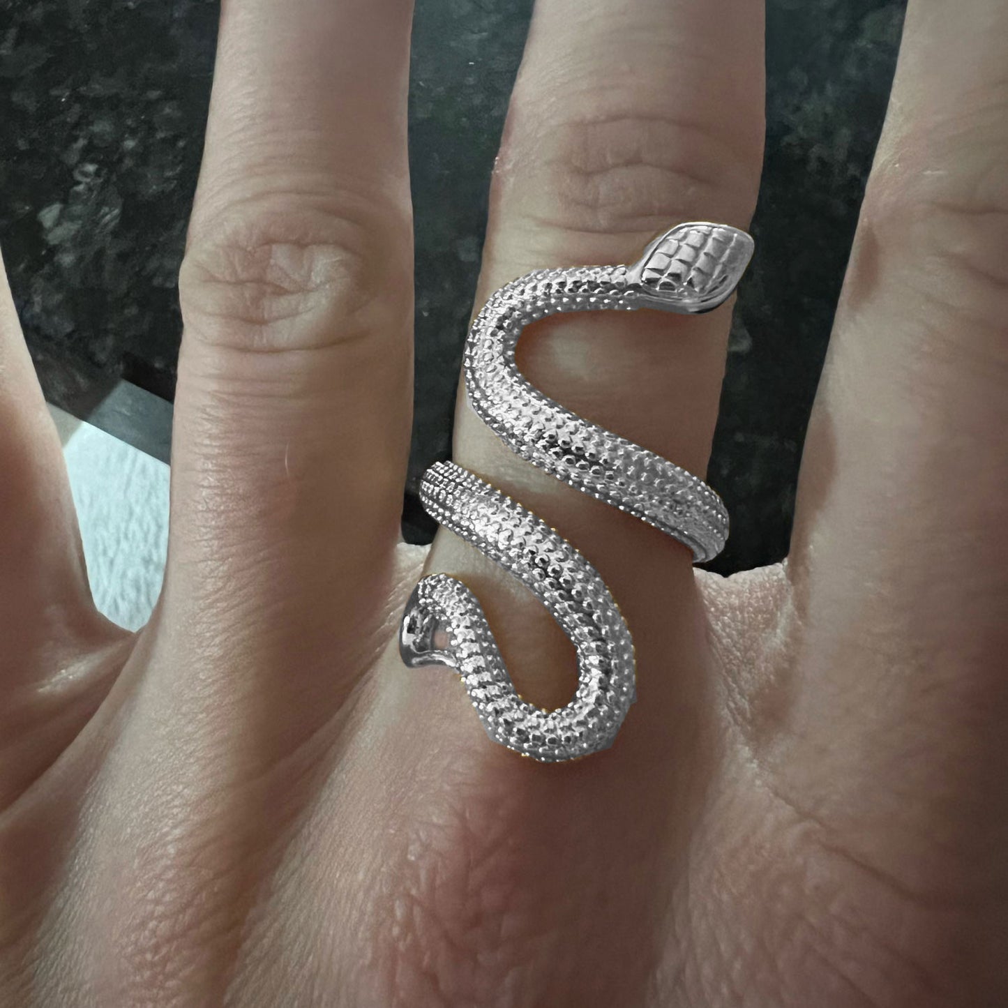 Slange Ring 925 Sølv