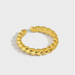 Spiral Ring 925 Sølv 18K Guldbelagt